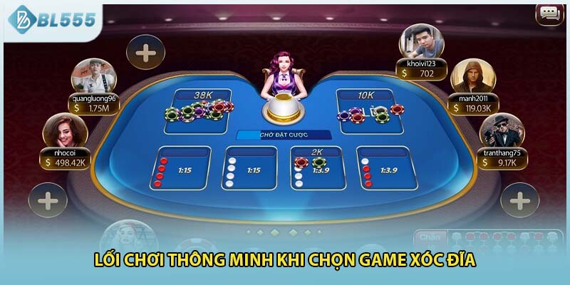 Lối chơi thông minh khi chọn game xóc đĩa 