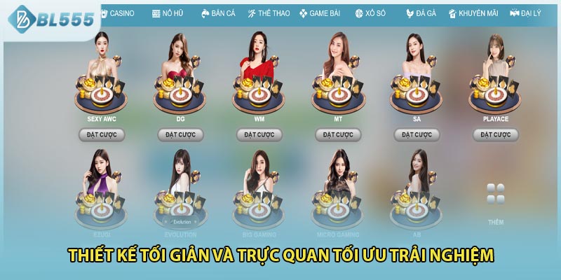 Thiết kế tối giản và trực quan tối ưu trải nghiệm